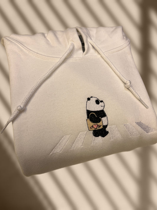 Panda Bear Embroidered Sweatshirt