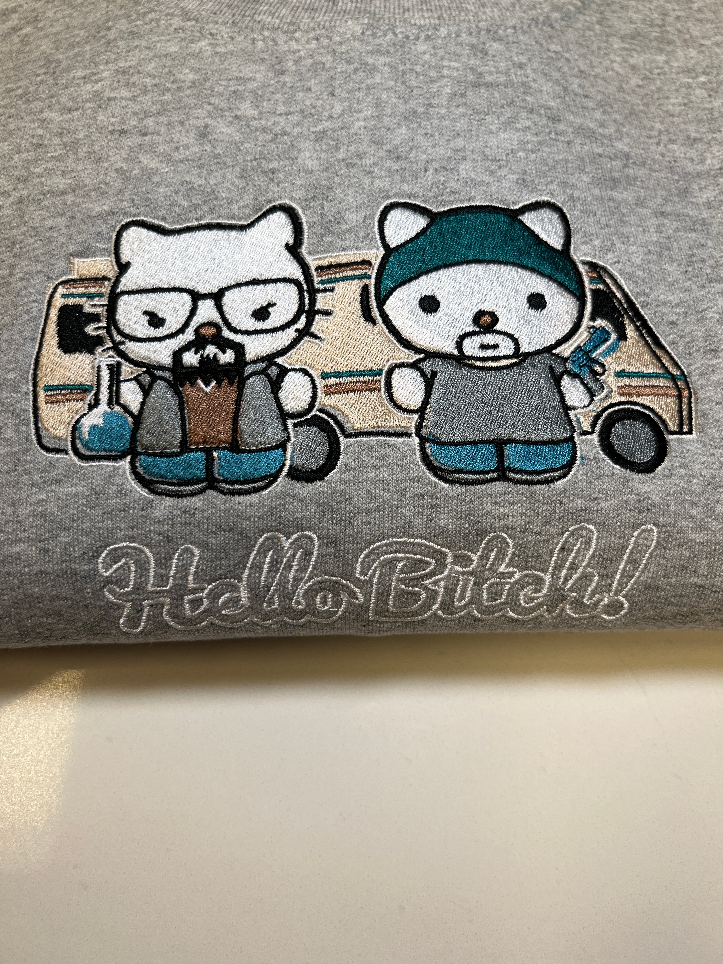 Breaking Bad x Hello Kitty with words TrippyThreadzz